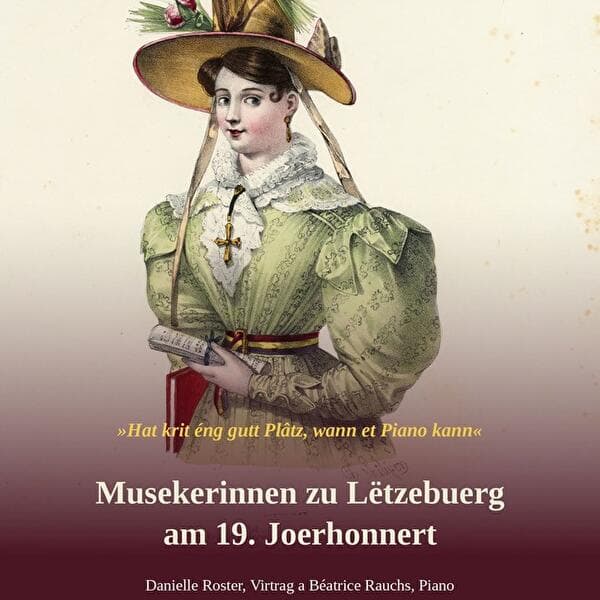 Conférence-concert sur les musiciennes au Luxembourg du 19e siècle