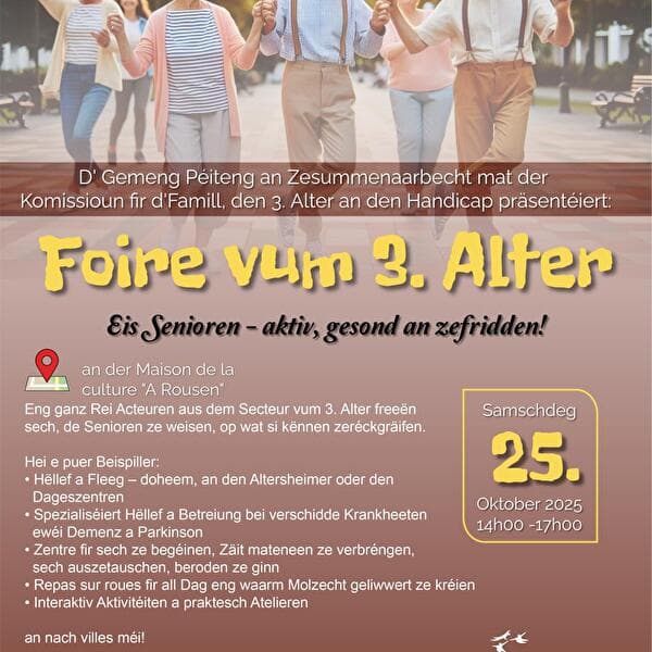 Foire du troisième âge – Des seniors actifs, en bonne santé et satisfaits !