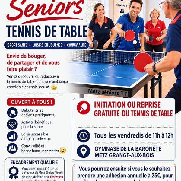 Initiation tennis de table