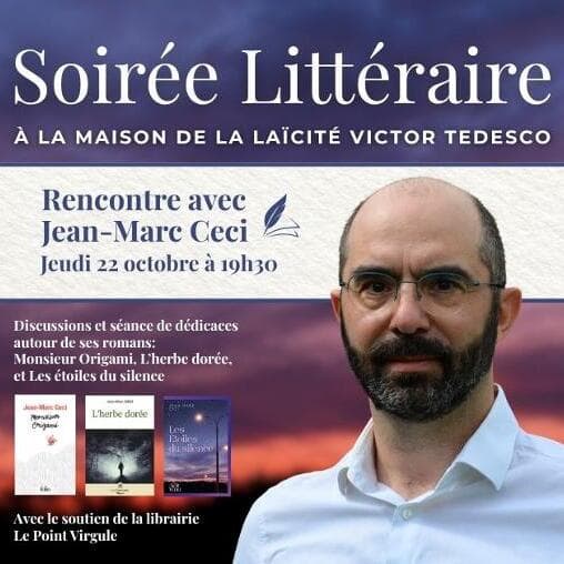 Literary Evening - Meet Jean-Marc Ceci