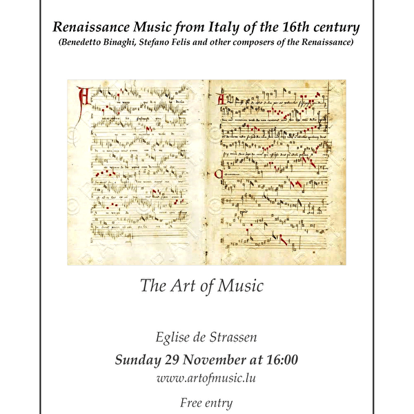 Musique de la Renaissance italienne du XVIe siècle
