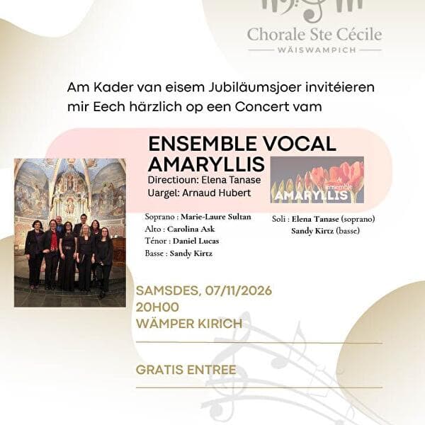 Chorale Ste Cécile - Ensemble vocal Amaryllis