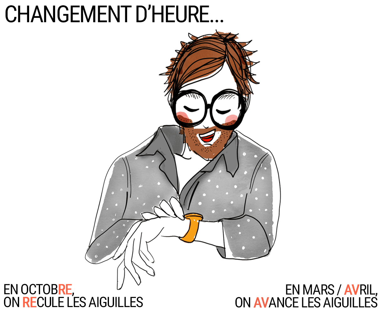On t’a demandé si t’étais à l’heure ce weekend à cause du changement d’heure ?