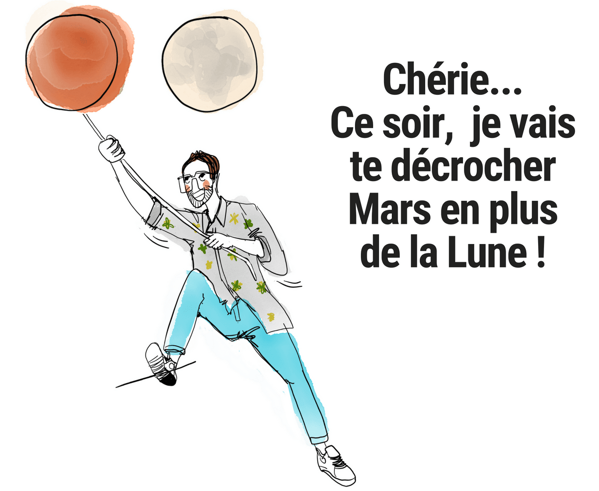Mars vient nous rendre visite le temps d’un match de foot !