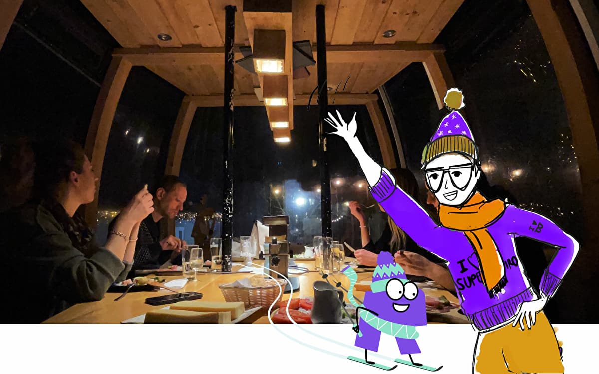 Exclusive Dinner in a Cable Car with LetzRide 🫕🎿❄️
